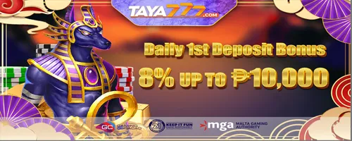 TAYA777 8% Daily First Deposit Bonus: Araw-araw na Dagdag Pondo